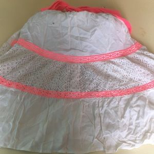 Flying Tomato Dresses - Cream and Pink short summer dress Flying Tomato Dresses - Cream and Pink short summer dress